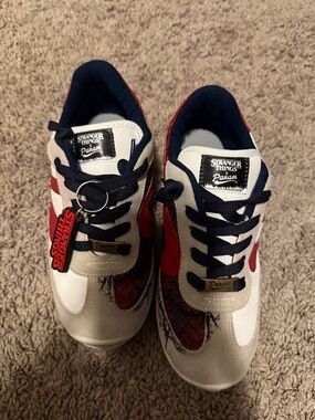 Stranger Things x Kids Red & White Sneaker